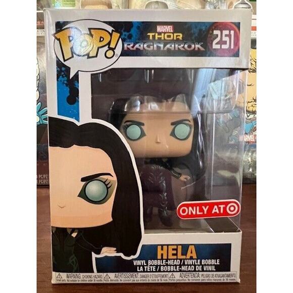 Funko Pop! Marvel Thor: Ragnarok HELA UNMASKED #251 Target Exclusive - Picture 2 of 11
